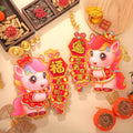 Chinese New Year Door Decor Set 2026 Year of the Horse | Firecracker 福 Blessing Wall Stickers (2-Piece)
