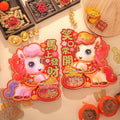 Year of the Horse Chinese New Year Door Decor Set | Cute Prosperity Wall Decorations