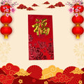 Red Fu Envelopes | Chinese New Year Hongbao (6 Pack)